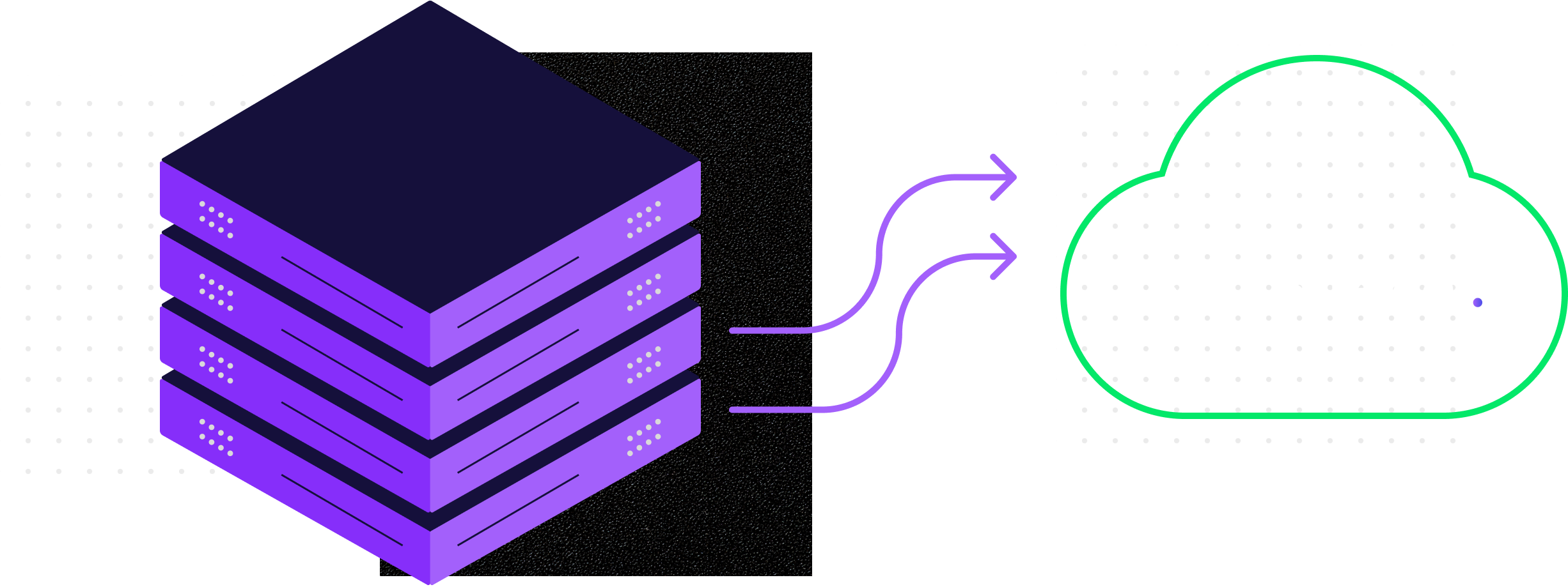 Cloud server illustration